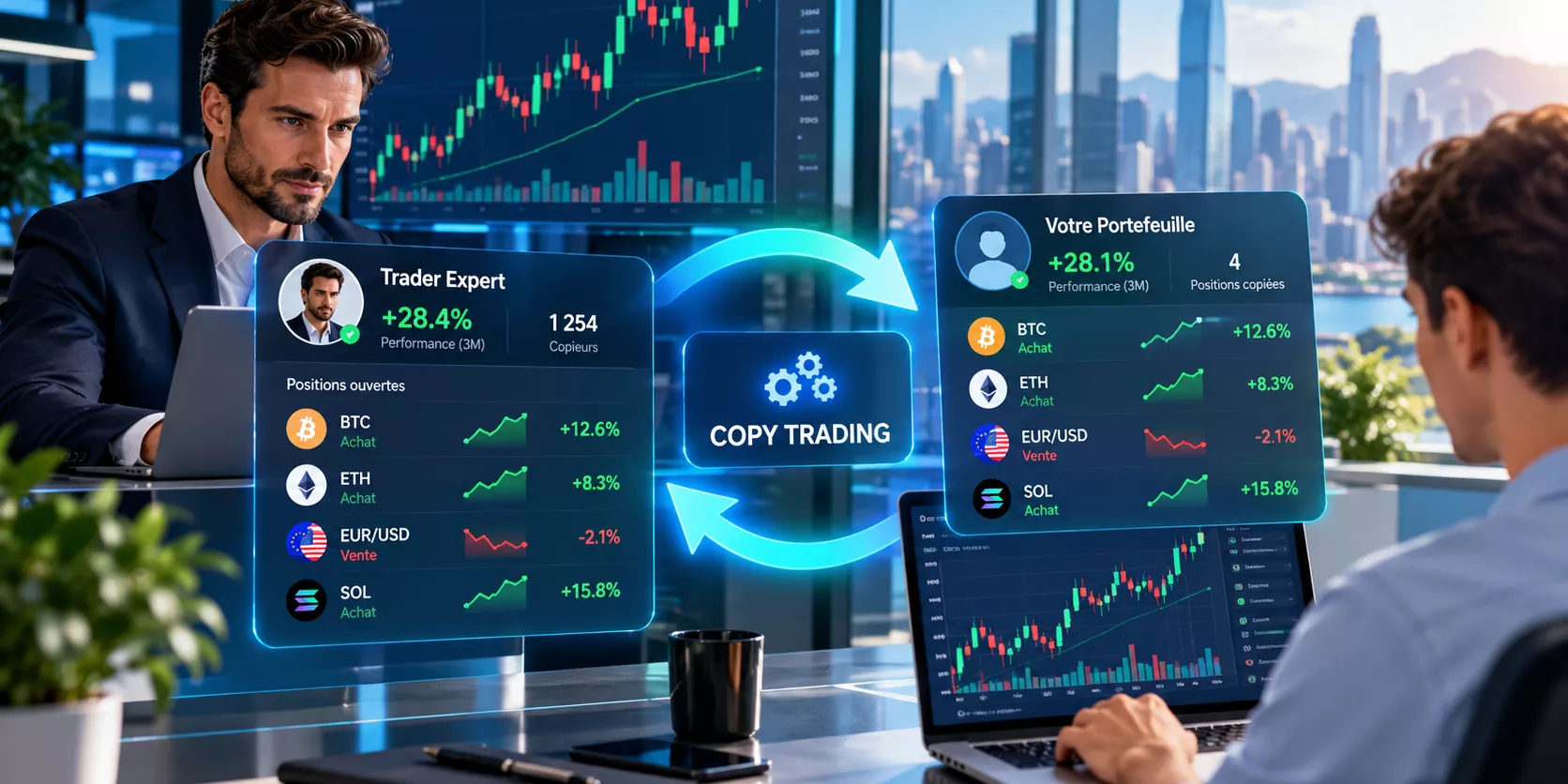 Trader avec Le copy trading